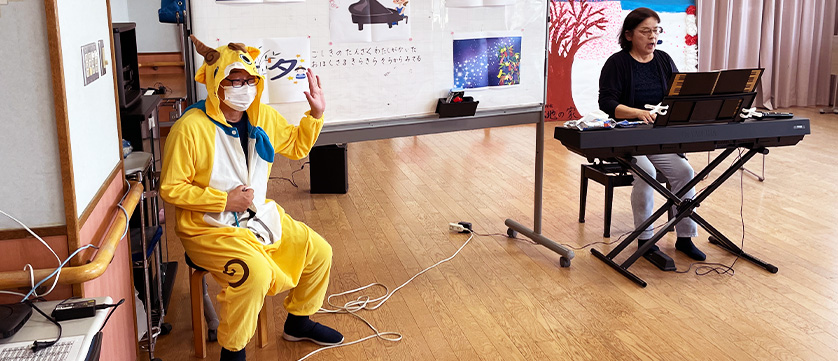 施設の七夕イベントにて